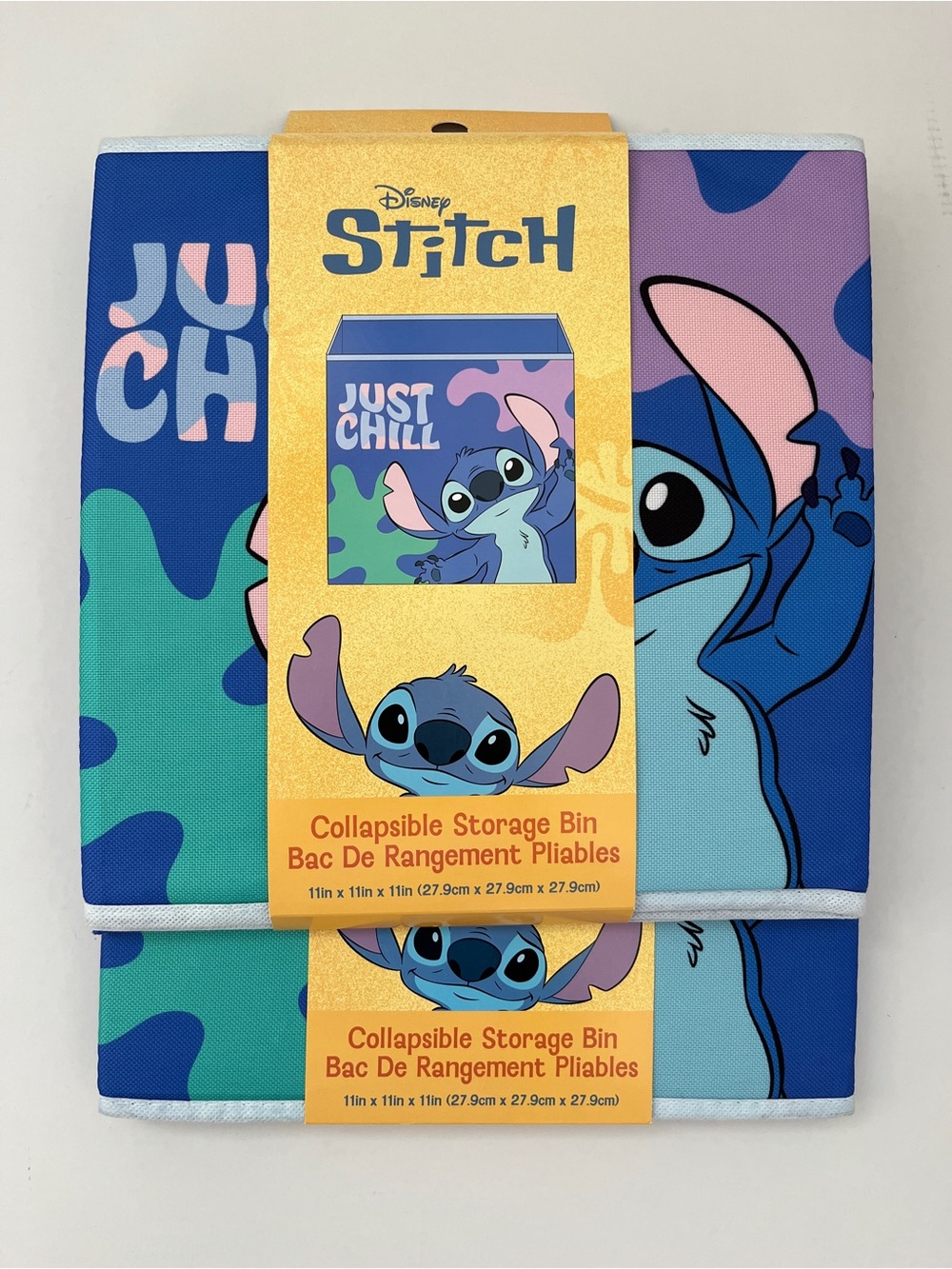Two Brand New Disney Stitch Collapsible Storage Bin